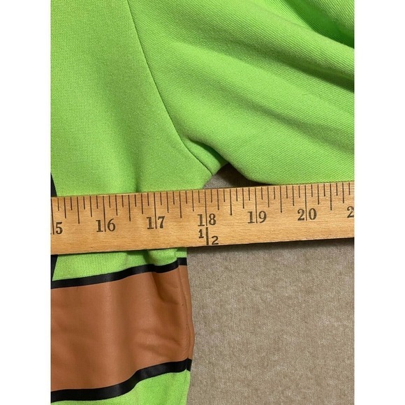 Nickelodeon Jacket Ninja Turtles Child L/XL Leonardo Hooded Green - Picture 6 of 10